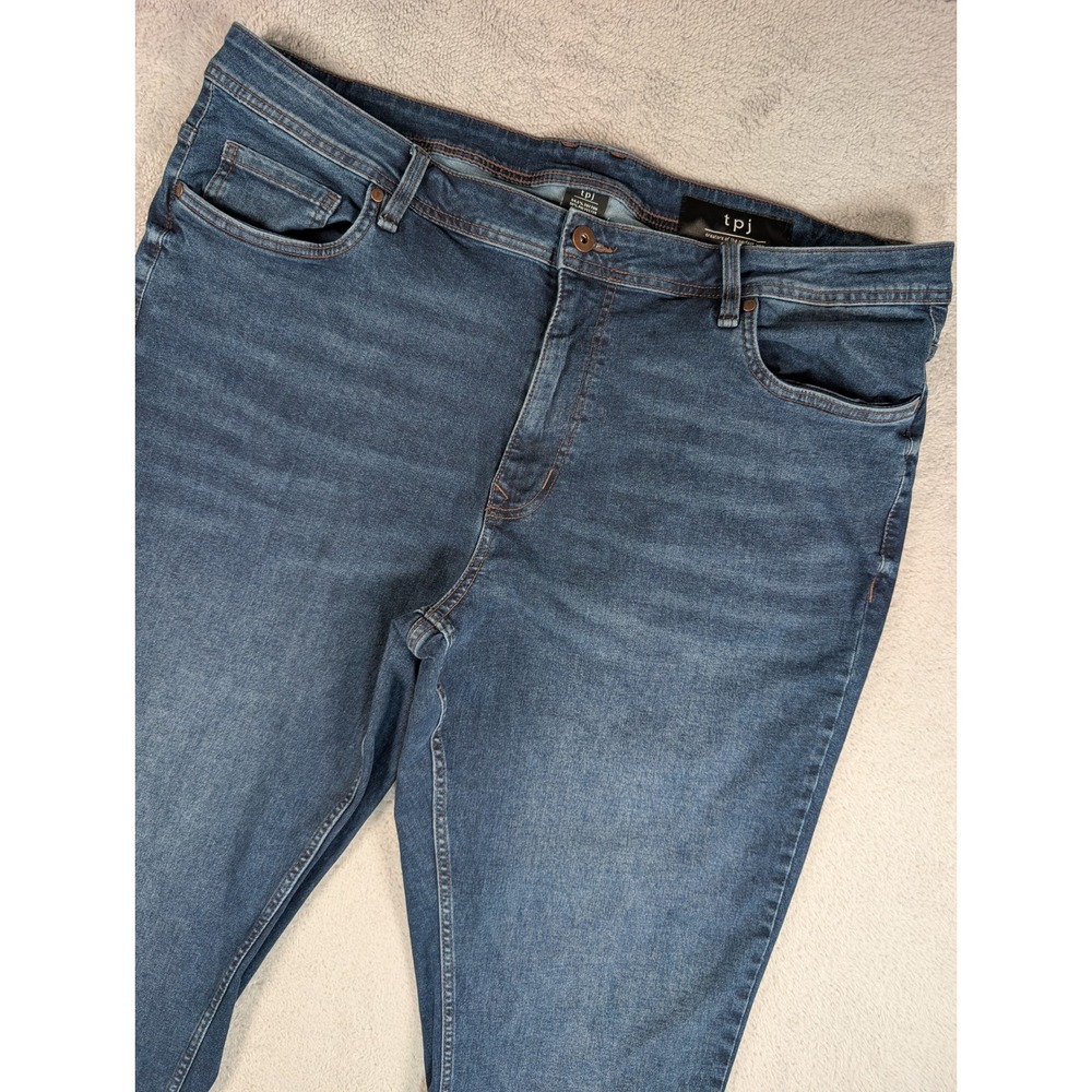 TPJ The Perfect‎ Jean Mens Athletic Fit Blue Denim Jeans 42x30 JUXT3NAMR30